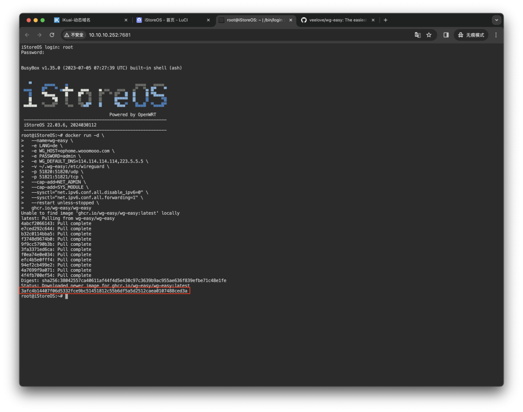 Wireguard ipv6 istoreos ip sd wan esxi